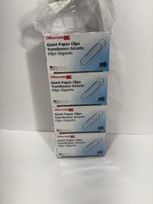 Officemate 99914 Giant Paper Clips Large Silver Steel 8 Boxes 100 Ea Total 800