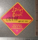 Living Colour Backstage Pass. Which Way To America? Tour 1989 Chicago Show. Mint — photo 3