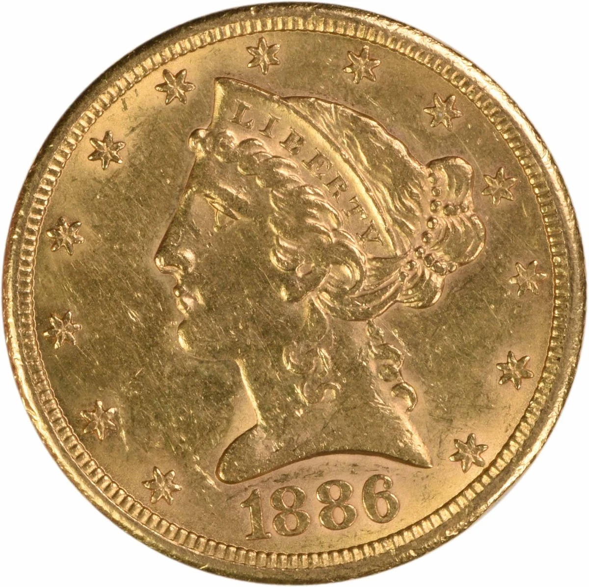 1886 Year Half Eagle $5 US Gold Coins (Pre - 1933) for sale | eBay