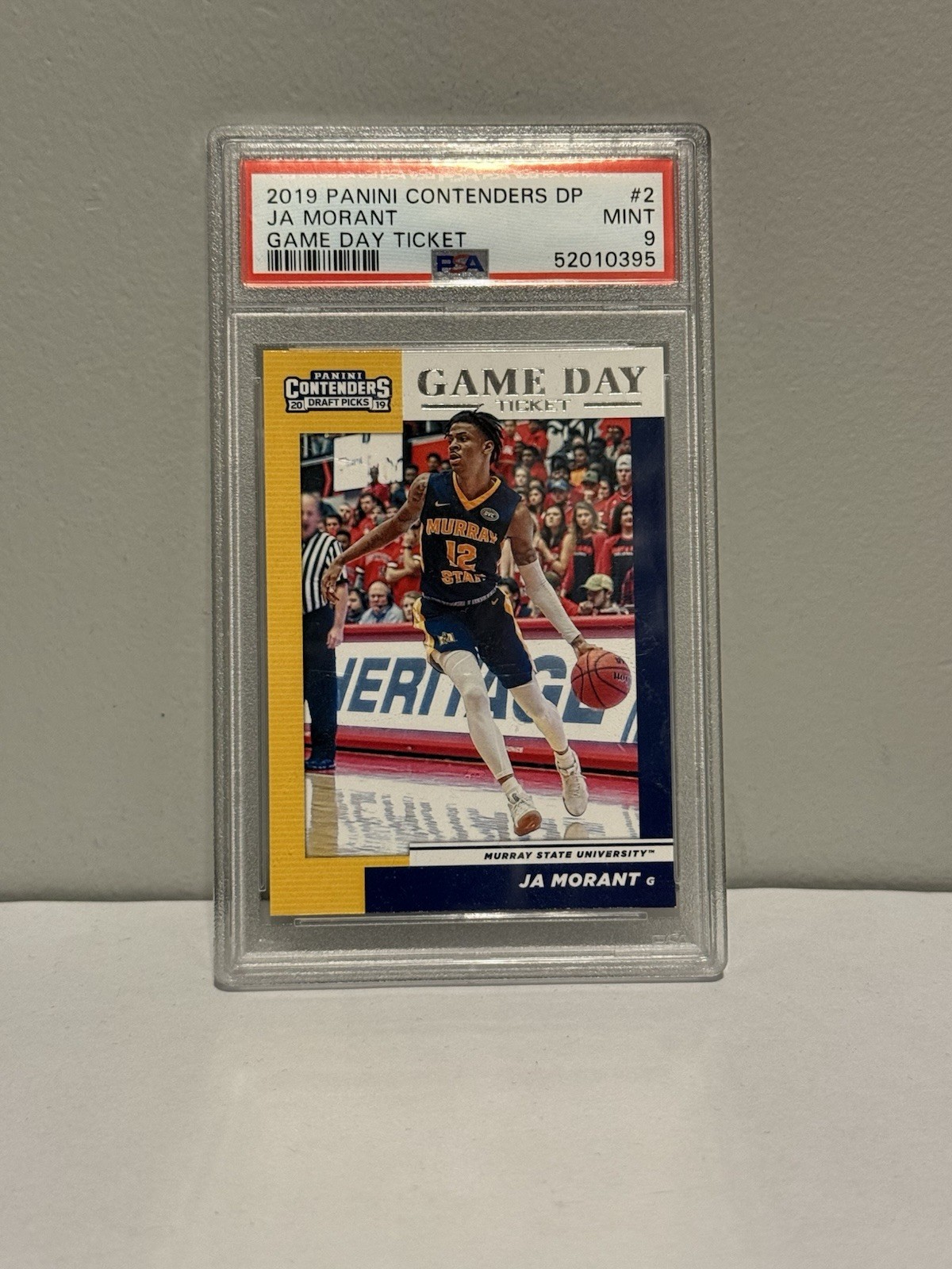 Ja Morant 2019 Panini Contenders Draft Picks  Game Day Ticket #2 PSA 9