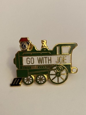 Lions Club Go With Joe Pin Back Button P133