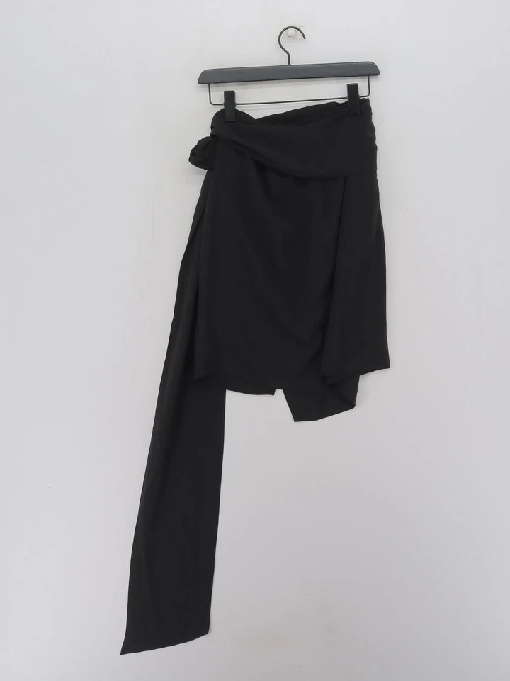 Vanessa Bruno Women's Midi Skirt W 36 in Black 100% Silk Midi A-Line - Изображение 2 из 4