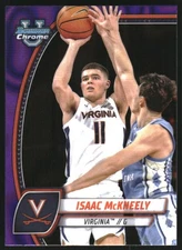 2024-25 Bowman Chrome U Purple Lava Refractors #91 Isaac McKneely RC Card