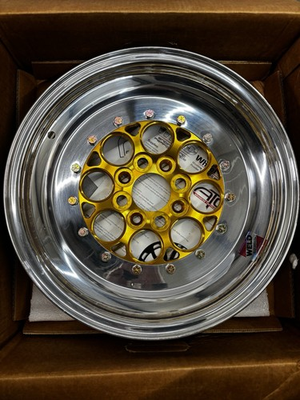 #ad Weld Racing 15x3.5 Magnum Import Drag Wheel 768 50412 Gold Center New $239.00