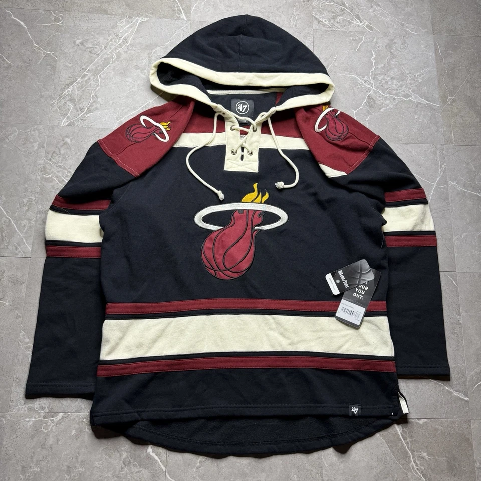 Sudadera con capucha de hockey marca Miami Heat 47 adulto XL NUEVA CON ETIQUETAS NBA Foto 2 de 4