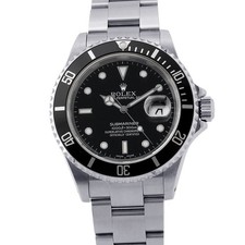 Rolex ROLEX Submariner Date 40mm Stainless Steel Black Dial 16610