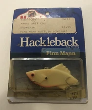 Vintage Mann's Finn Mann Lipless Crankbait Lure 1/4 oz. NIP Bone/Orange Nice!!