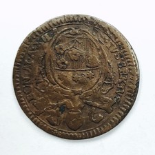 1786 PAPAL STATES PIUS VI 1 QUATTRINO COIN! AMAZING! COLLECTORS ITEM! NR #P1899