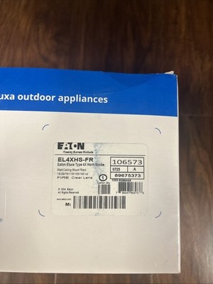 Eaton EL4XHS-FR Horn Strobe with 4x Surface Box, Red
