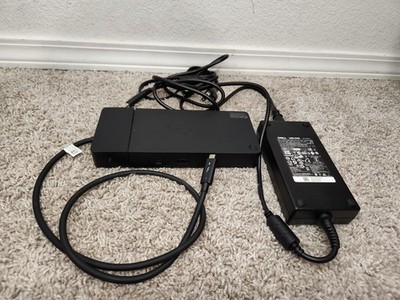 Dell WD22TB4 Thunderbolt 4 Dock w/180W Power Adapter TESTED *Cosmetic Flaw*