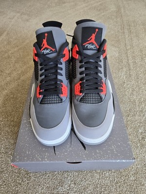 Air Jordan 4 Retro Dark Grey Infrared 23 Black DH6927-061 Men's SZ