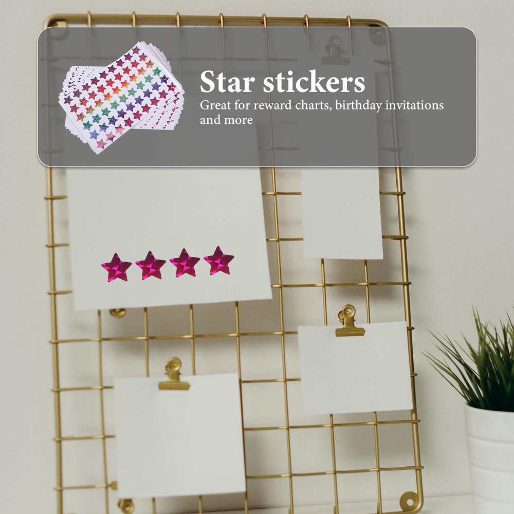 15 Sheets Five-point Star Decals Student Stickers Removable | eBay