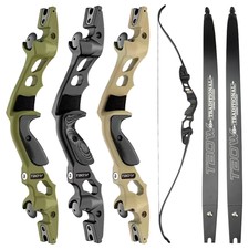 62" ILF Recurve Bow 19" Riser 30-60lbs Takedown Archery American Hunting 210FPS
