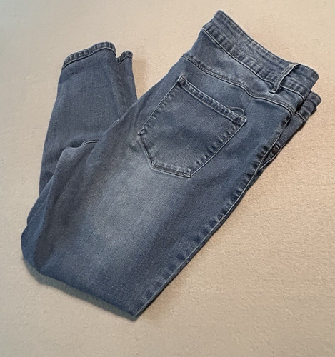 D. Jeans Womens Plus Size 20W Ankle Blue Denim Recycled Sustainable - Picture 3 of 8