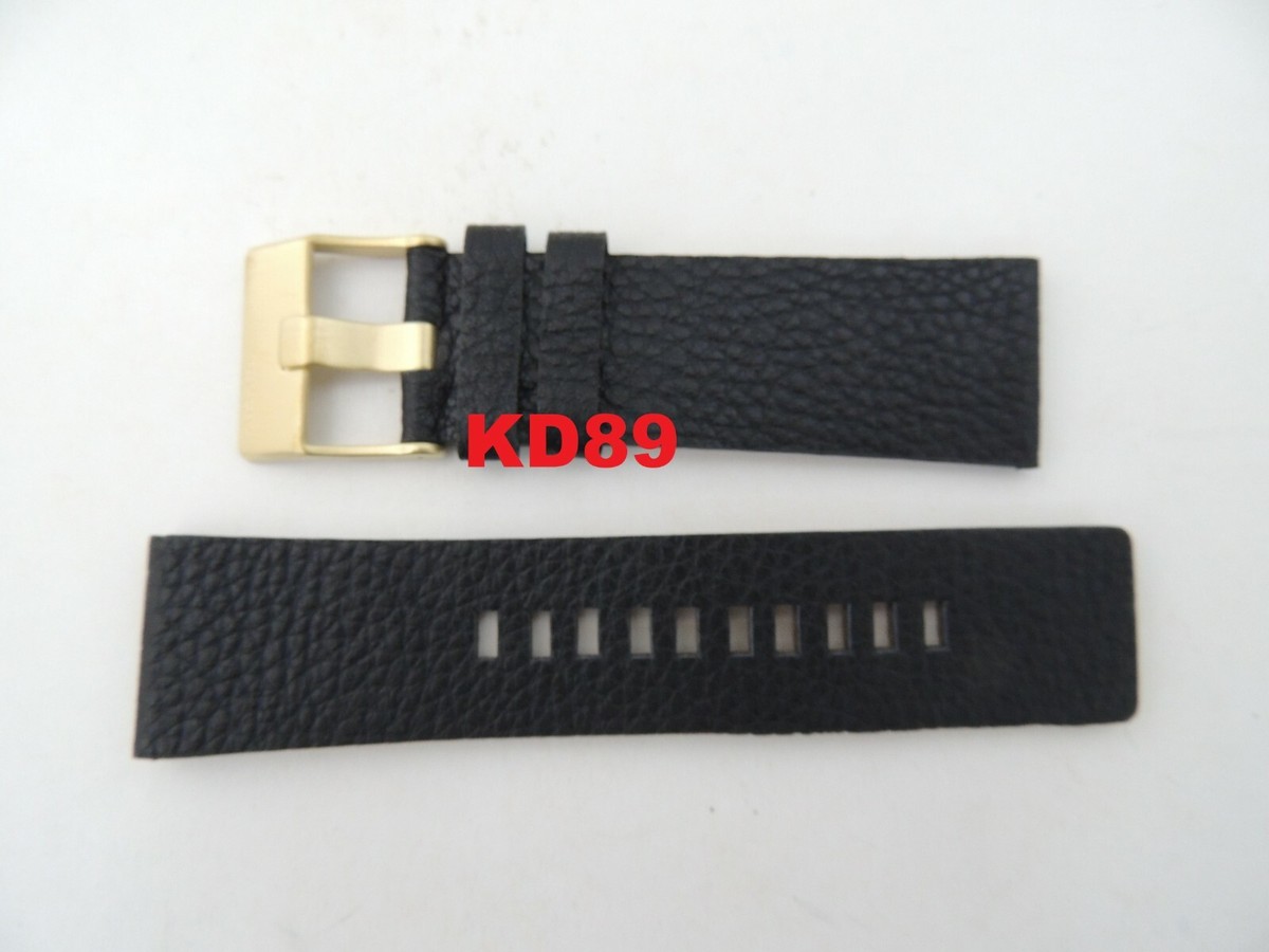 Genuine ORIGINAL DIESEL DZ 1431 BLACK leather strap band 26mm | eBay