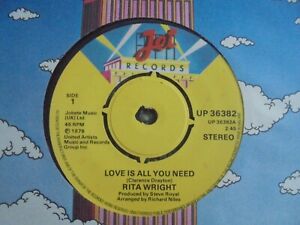Rita Wright - Love Is All You Need c/w Touch Me Take Me 1978 UK 45 JET NORTHERN