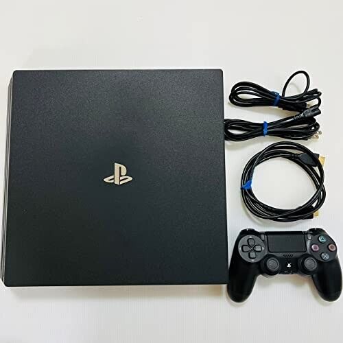 Sony PlayStation 4 PS4 Pro 2TB CUH-7200CB01 Jet Black Game Console Set  Excellent