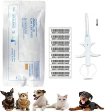 20Pack 1.4x8mm Pet Dog Cat Microchips Animals Chip Injector ID Tag FDX-B ISO