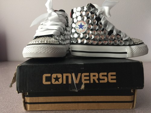 bedazzled infant converse