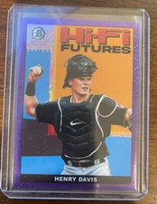 2022 Bowman #HIFI-17 Henry Davis Hi-Fi Futures Purple Mojo Refractor /250