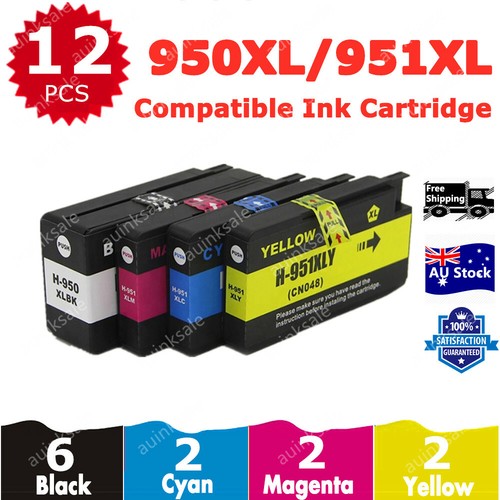 10 Cartucce Inchiostro Ad Alta Resa 950XL/951XL Compatibili HP OfficeJet Pro 8600/8610/8620