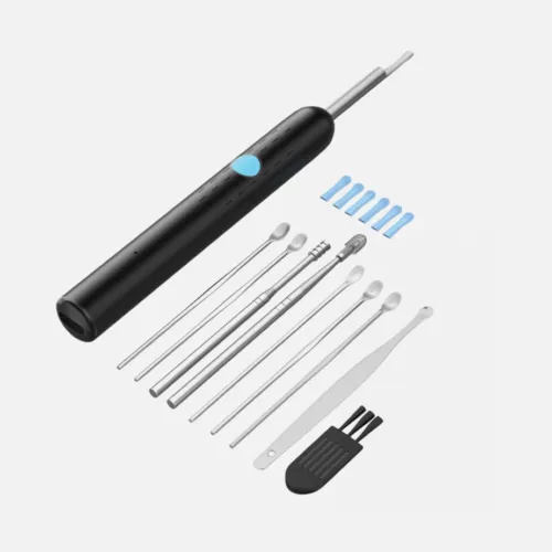NEW LED Ear Wax Cleaner Ear Camera Otoscope with Light Cleaner Removal Kit Black - Picture 10 of 10
