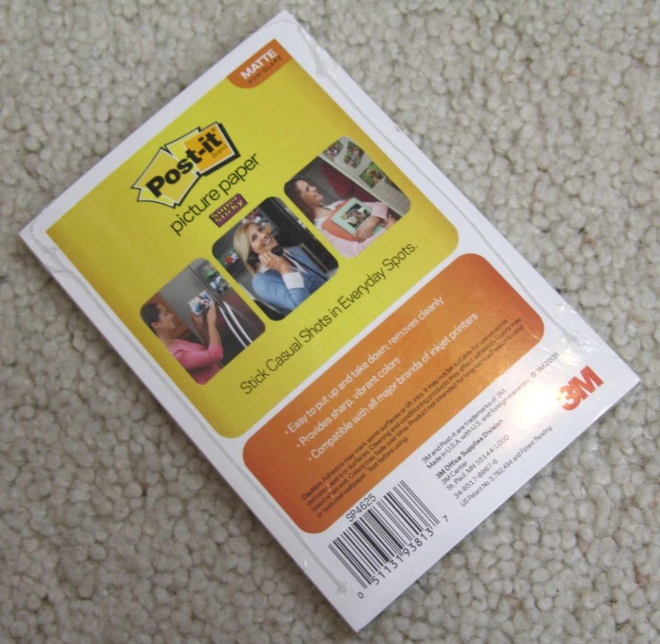 Post-It Brand Picture Paper 25 sheets 4" x 6" 4x6 5 mil 3M photo - Image 2 of 2