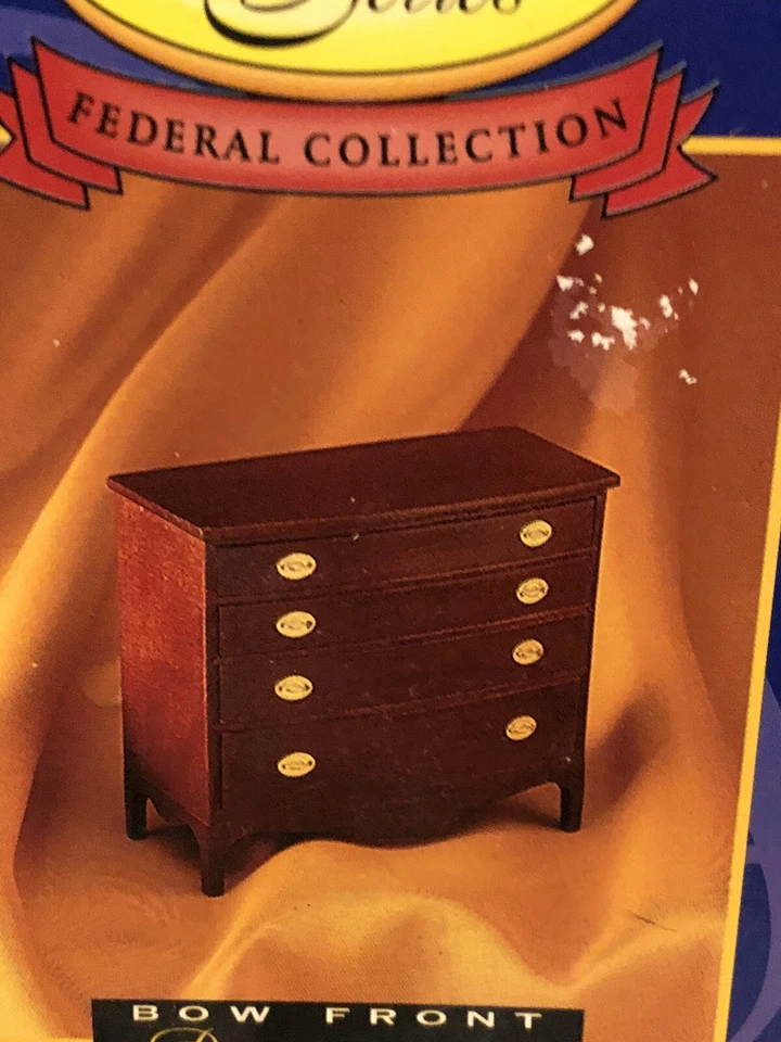 Nuevo de Lote Antiguo Houseworks Federal 1:12 Casa de Muñecas Miniaturas Arco Frontal Cómoda #4003 Foto 2 de 3