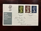 United Kingdom 1977 - Elizabeth II 1, 2, 5£ FDC stamps set Edinburgh