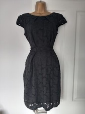 Ladies Black Lace Dress - Size Medium