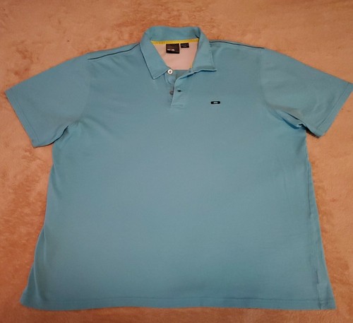 Oakley Regular Fit Blau 2xl Kurzarm Poloshirt Herren XXL Baumwollmischung