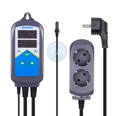 Wasserdicht Temperaturregler Thermostat ITC-306T Nur Wärme Heizung Aquarium C/F