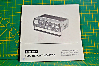 UHER 4000 REPORT-MONITOR,BDA,Ausgabe.: 366-48726-DEF/II/025/181-R, 61 Seiten