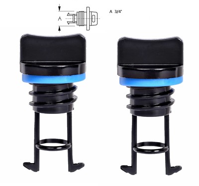 H2o Universal Kajak Boot Ablaufstecker Zweierpack (Schrauben in Hülse)