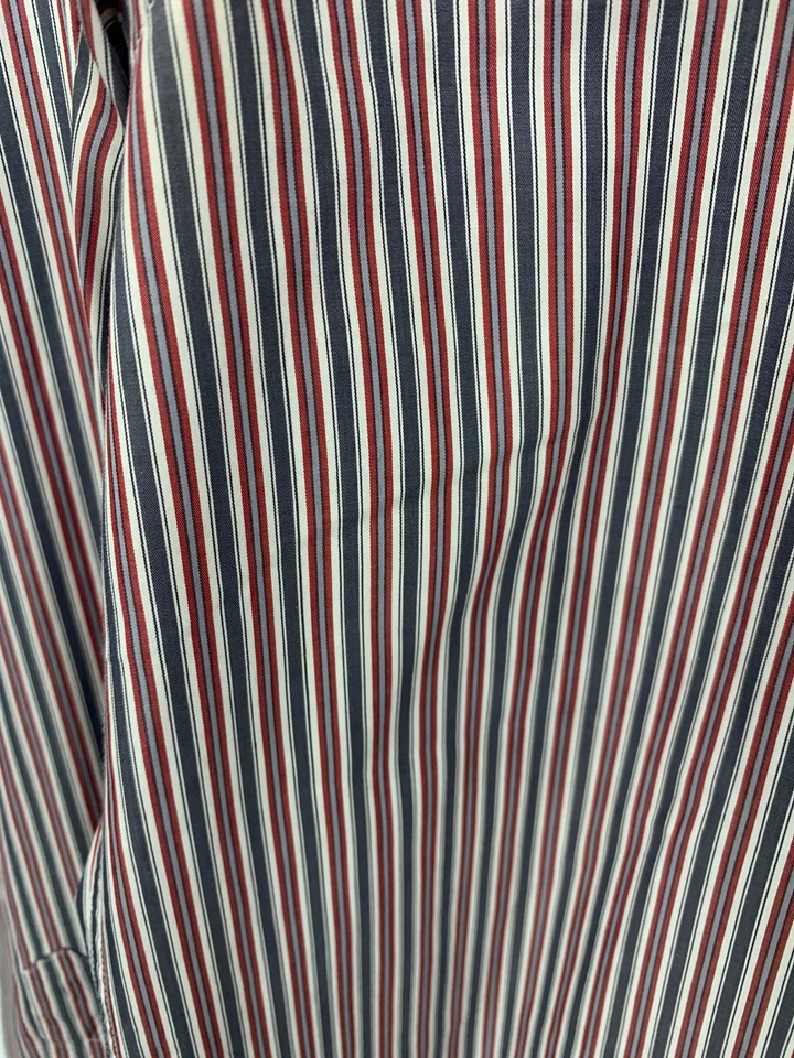 Camisa Ermenegildo Zegna Para Hombres Roja Gris Manga Larga Con Botones talla M Foto 3 de 4