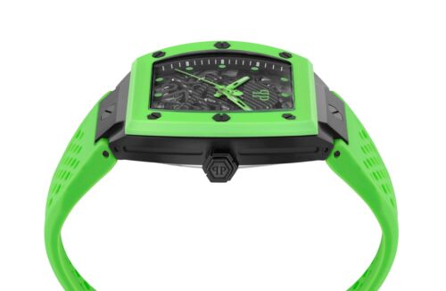 Philipp Plein PWBAA2324 THE $KELETON HYPER $PORT Automatik grün Herren Uhr NEU - Bild 2 von 10