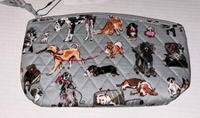 NWT Vera Bradley Medium Travel Cosmetic Bag Dog Show Dogs