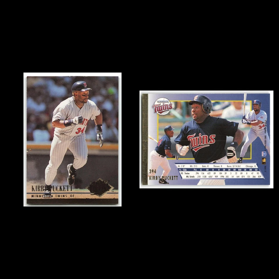 Kirby Puckett #394 1994 Fleer Ultra Minnesota Twins Baseball Card MLB NM - Image 3 of 3