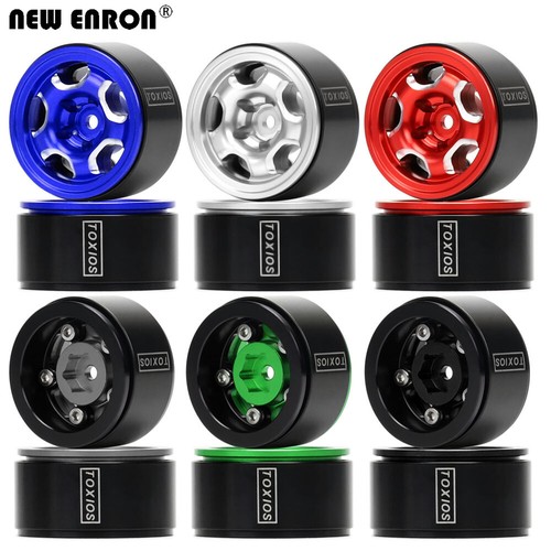 Alloy 1.0 inch Beadlock Wheel Rim for 1/24 Mini Axial SCX24 C10 90081 Deadbolt - Picture 9 of 76