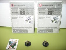  Axis  Allies Miniatures BASE SET Panzerfaust 30 2 PIECES with cards 33/48 