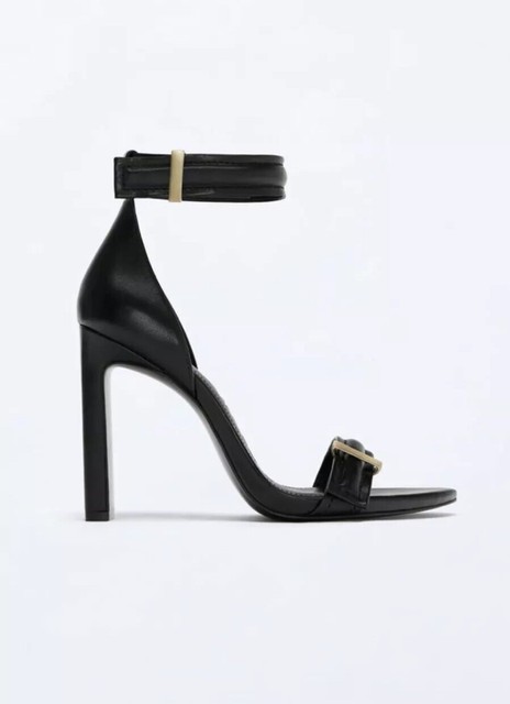 Zara SRPLS Sandal Heel Black 6.5 | eBay