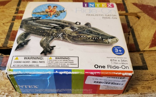 alligator inflatable pool toy