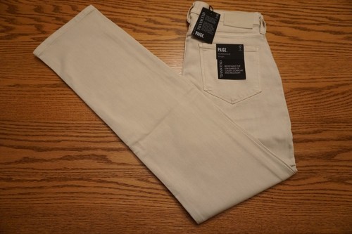 NWT MEN'S PAIGE JEANS PANTS Normandie Straight Transcend Vintage Biscotti
