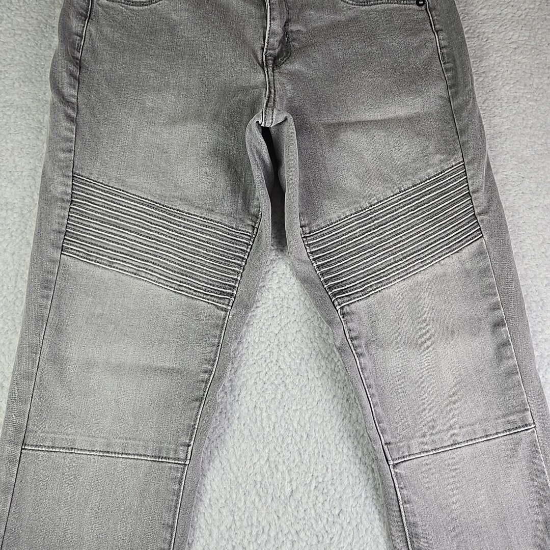 Mossimo Mid-Rise Skinny Jeans Womens 6R Gray Power Stretch image 4