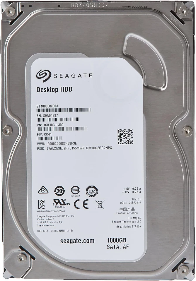 Seagate Barracuda ST1000DM003 1 TB,Internal,7200 RPM,3.5 inch Hard Drive - Image 2 of 2