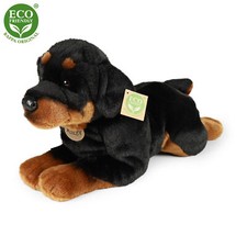 Rottweiler liegend L= 43 cm HUND Plüschtier Stofftier Kuscheltier Plüsch
