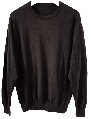 PETER HAHN Pullover 100% Wolle Anthrazit Gr. 52 - vgl. Maße i.d. Anzeige!