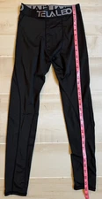 Telaleo black baselayer legging pants size XL 14-15 youth boys