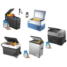 8/15/20/25/30/45/50/75L Portable Car Refrigerator Freezer Single Zone with APP