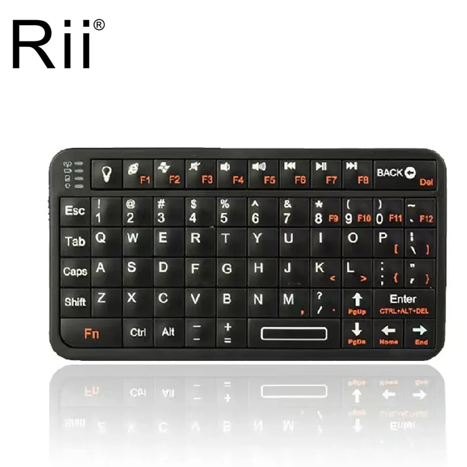 Rii 518BT Bluetooth Keyboard Mini Wireless Keyboard Mouse Remote Touchpad - Image 2 of 4